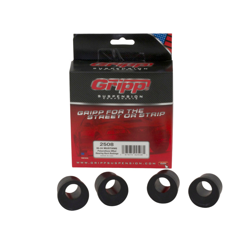 BBK 2508 Mustang Offset Polyurethane Steering Rack Bushings (4pc)