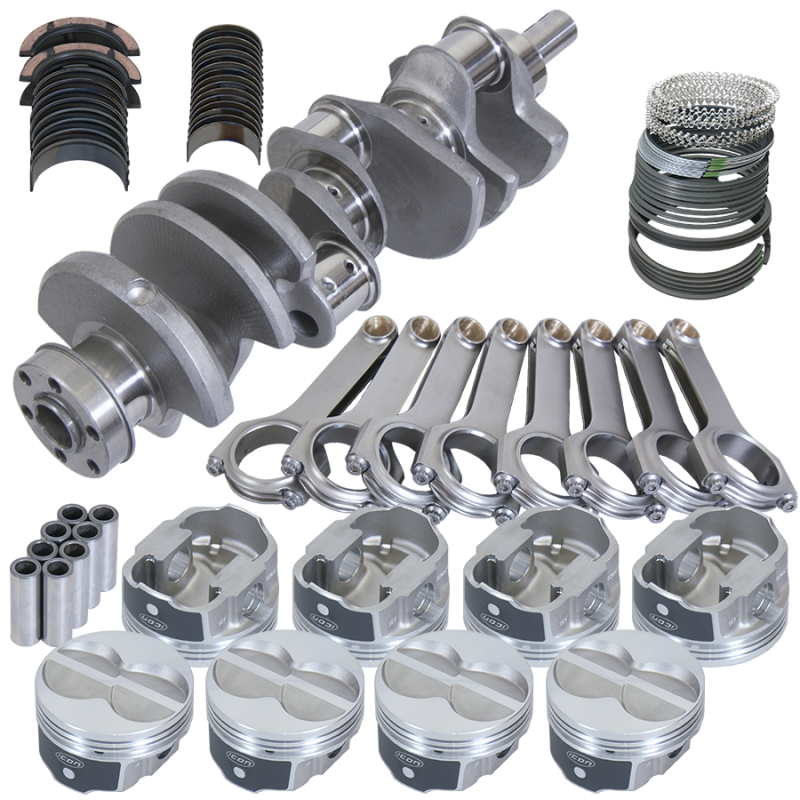 Eagle 14638000 fits Ford 351W SVO 4.000in Crank 2.750in Mains 6.200in H-Beam 4.000in Pistons Rotating Assembly
