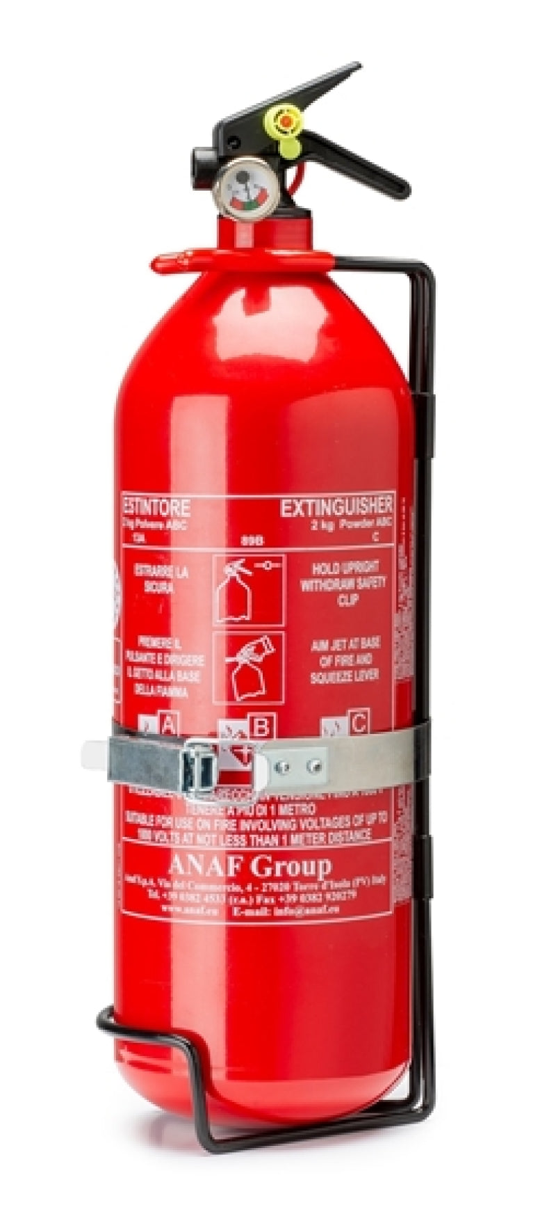 SPARCO 014773BSS2 2 Liter Handheld Steel Extinguisher