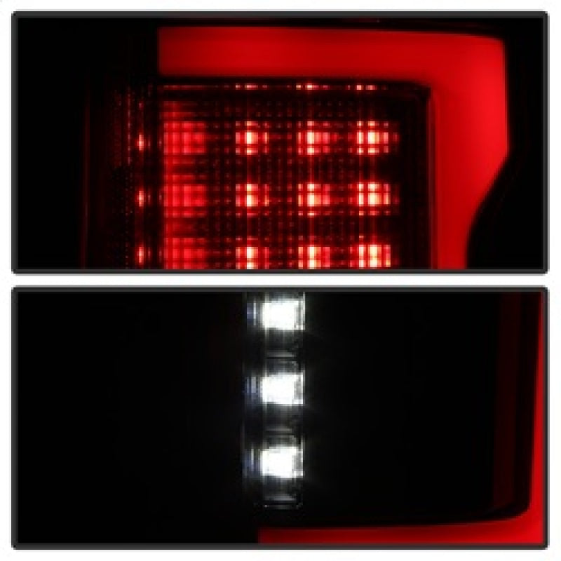 Spyder 5085337 fits Ford 15-17 F-150 LED Tail Lights (w/Blind Spot) - Black Smo
