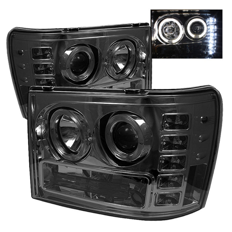Spyder 5010629 fits GMC 07-13 Sierra 1500/2500/3500 Projector Headlights LED Ha
