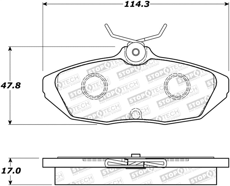 Stoptech 308.0599 Street Brake Pads - Front
