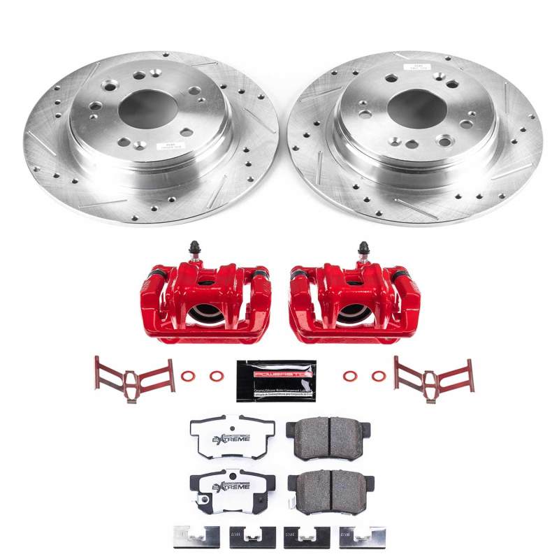 PowerStop KC6172 26 fits Honda CR-V Rear Z26 Street Warrior Brake Kit w/Calipers