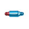 Russell 650100 Performance Red/Blue Anodized (3-1/4in Length 1-1/4in dia. -8 male inlet/outlet)