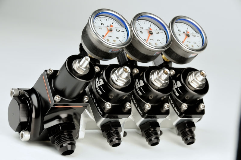 Aeromotive 13217 Modular Fuel Pressure Regulator - 2 x AN-06 Outlet and 2 x AN-