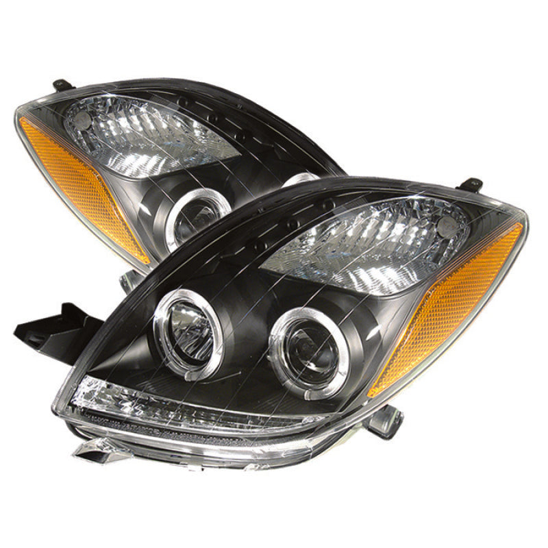 Spyder 5012050 fits Toyota 06-08 Yaris 2DR Projector Headlights LED Halo- LED B