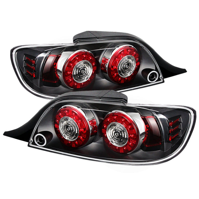 Xtune 5081209 fits Mazda 04-08 Rx-8 LED Tail Lights Black ALT-ON-MRX804-LED-BK