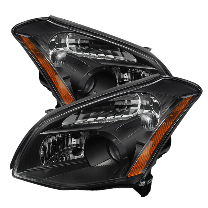 9025549 Xtune fits Nissan 07-08 Maxima (Halogen Only) Crystal Headlights Black