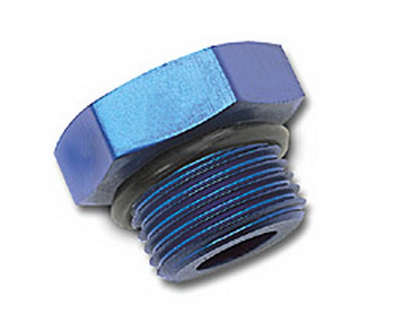 Russell 660270 Performance -6 AN Straight Thread Plug (Blue)