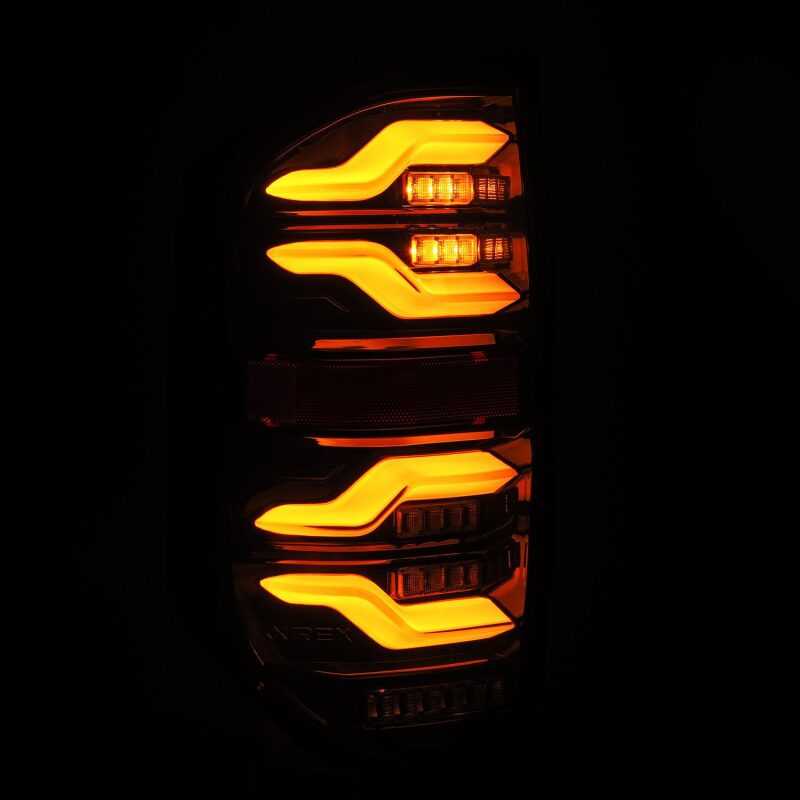 AlphaRex 672040 14-21 fits Toyota Tundra LUXX LED Taillights Blk w/Activ Ligh