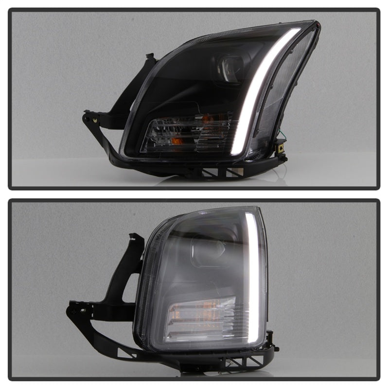 xTune 9042119 06-09 fits Ford Fusion Light Bar DRL Projector Headlights - Black