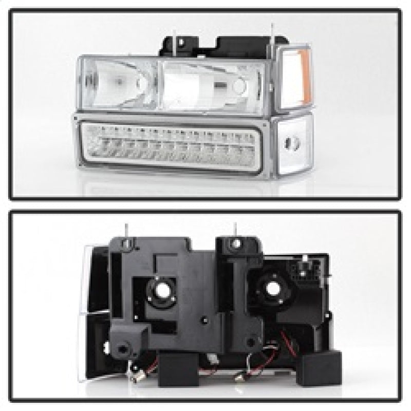 5069559 Xtune Blazer Full Size Corner/LED Bumper Headlights Chrome HD-JH-CCK88