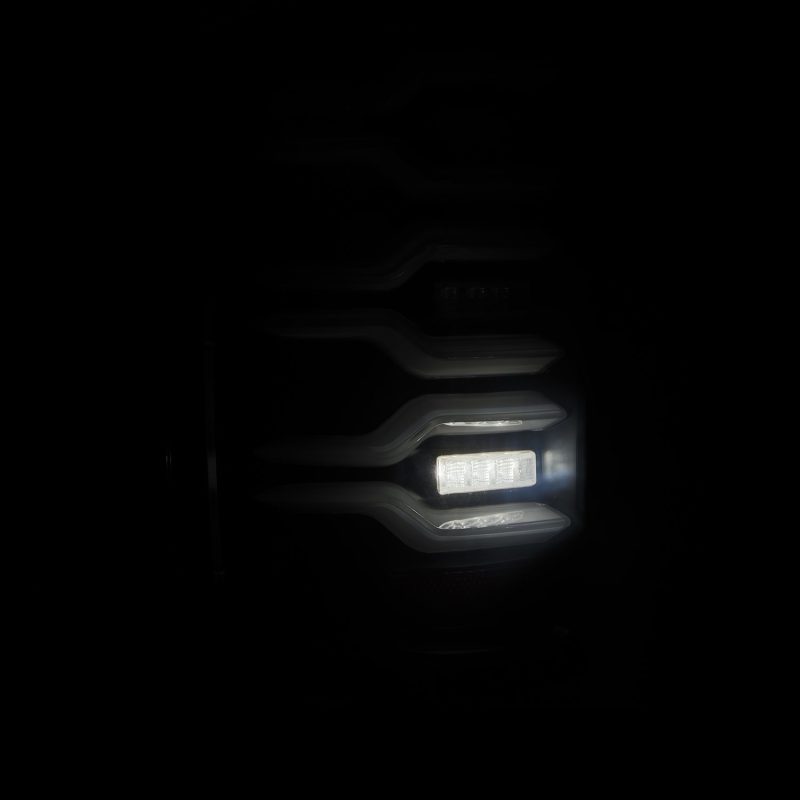 AlphaRex 620030 fits Chevrolet 14-18 Silverado Luxx-Series LED Tail Lights Blac