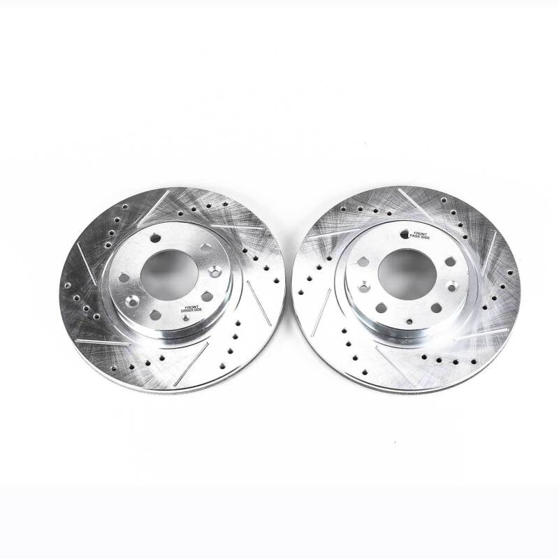 PowerStop fits Mazda 06-15 MX-5 Miata Front Evolution Drilled & Slotted Rotors -