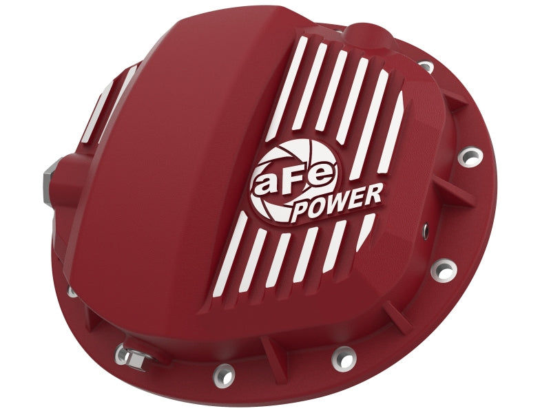 AFE 46-71140R ries GMCH 9.5 Rear Diff Cover Red w/ Machined Fins 19-20 fits GM