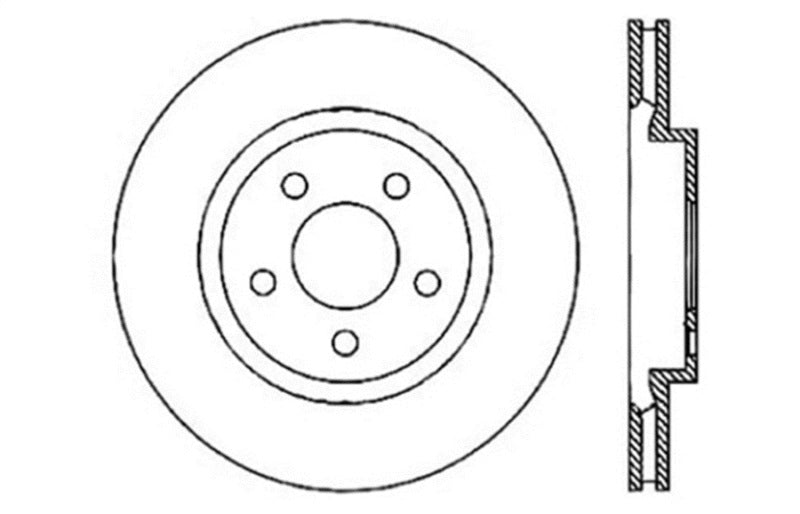 Stoptech 128.63062L Drilled Sport Brake Rotor