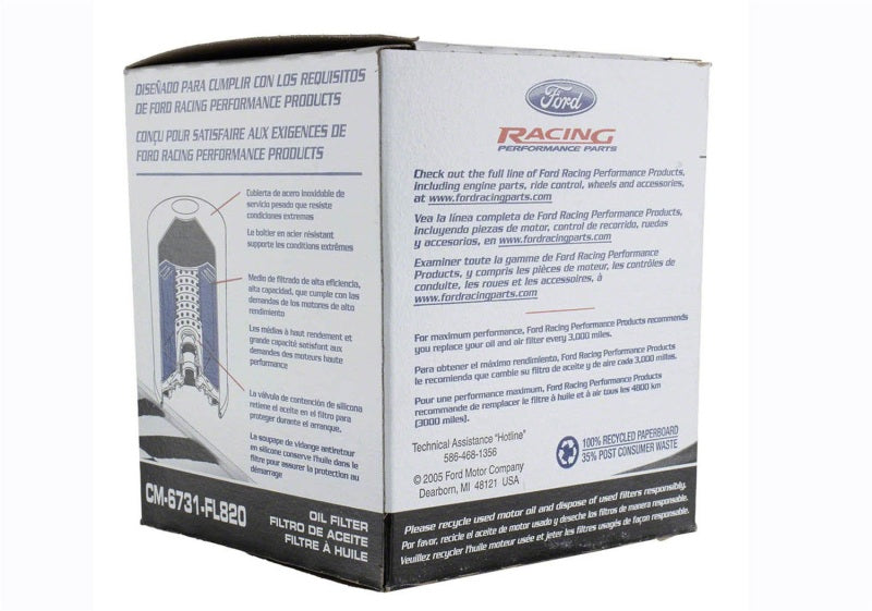 Ford Racing CM-6731-FL820 High Performance Oil Filter