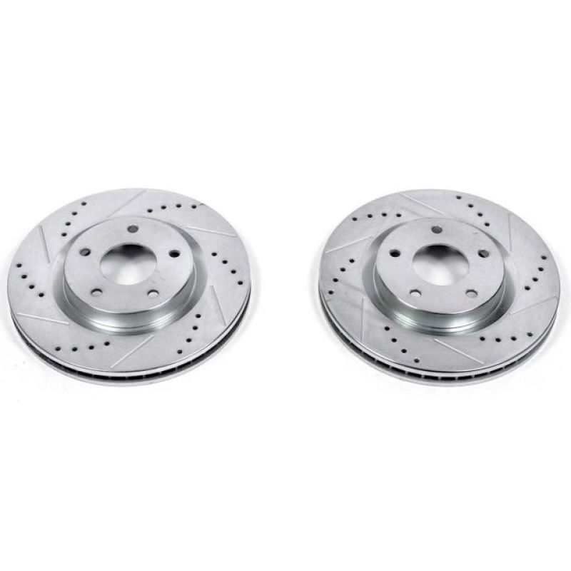 PowerStop fits Nissan 08-13 Rogue Front Evolution Drilled & Slotted Rotors -