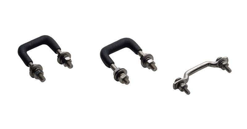 Kentrol 30411 fits Jeep 55-86 Windshield Tie Down Kit CJ - Polished Silver