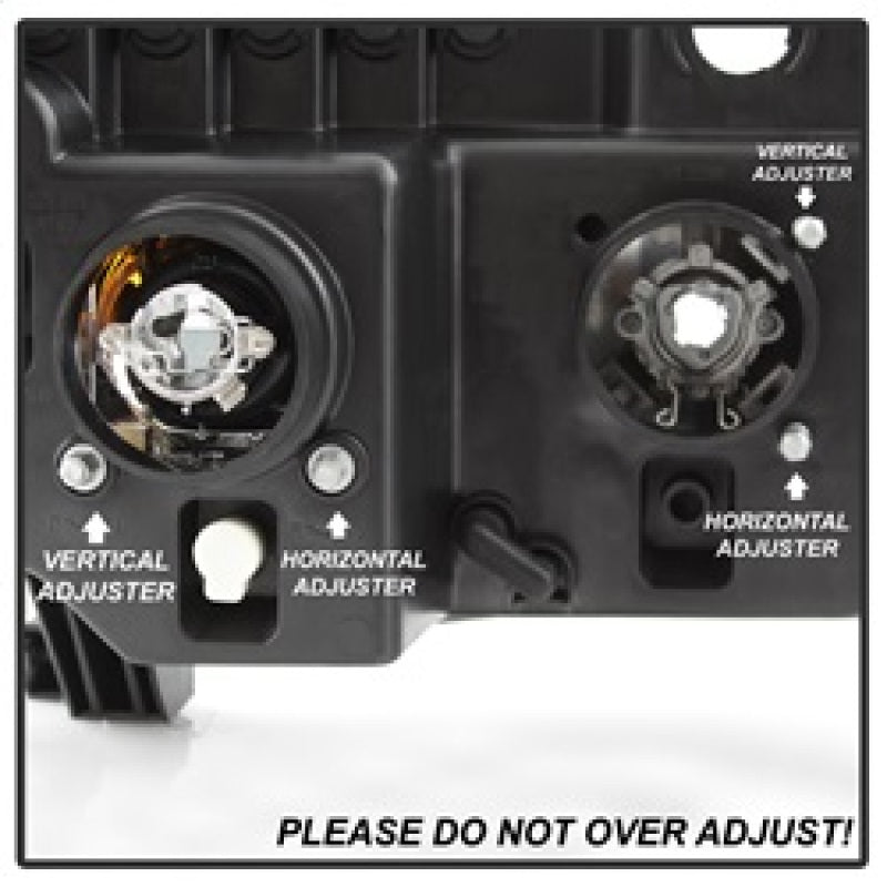 Spyder 5085344 fits Toyota 08-13 Sequoia Projector Headlights - Light Bar DRL -