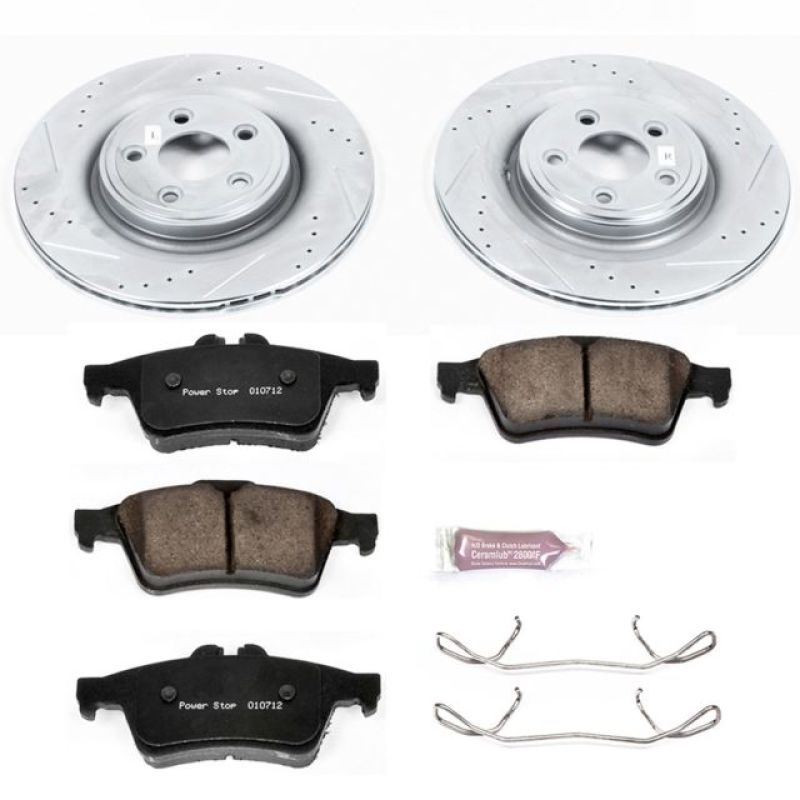 PowerStop K4612 fits Jaguar 06-08 S-Type Rear Z23 Evolution Sport Brake Kit