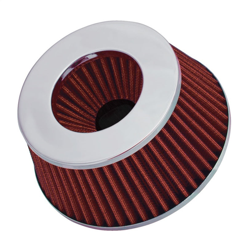 Spectre 8162 Adjustable Conical Air Filter 2-1/2in. Tall (Fits 3in. / 3-1/2in. / 4in. Tubes) - Red