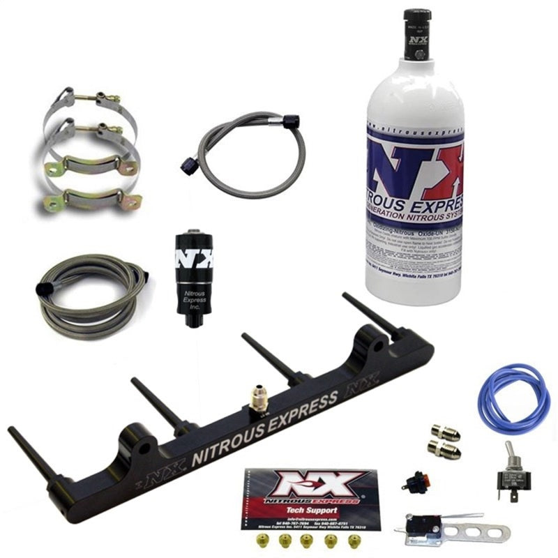 Nitrous Express 62201-1.0P Billet Spray Bar Nitrous Kit for Hayabusa w/1lb Bottl