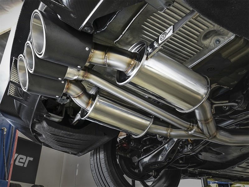 AFE 49-36616-C Takeda 2-1/2in to 2-1/4in 304SS Catback Dual-Exit Exhaust 17+ fi