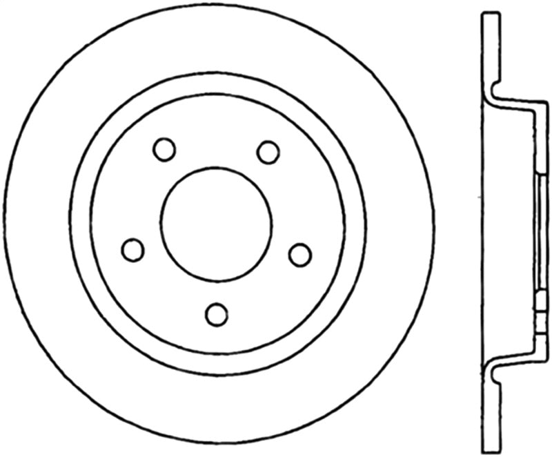 Stoptech 126.45067CSR Power Slot 07-09 Mazdaspeed 3 Slotted CRYO Right Rear Rotor