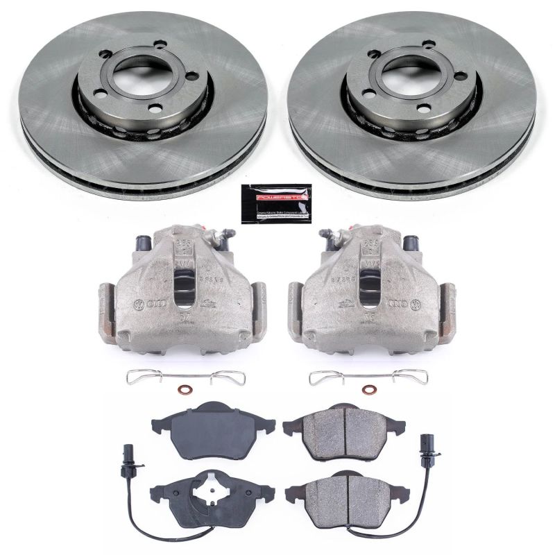 PowerStop KCOE528 fits Audi 99-04 A4 Front Autospecialty Brake Kit w/Calipers