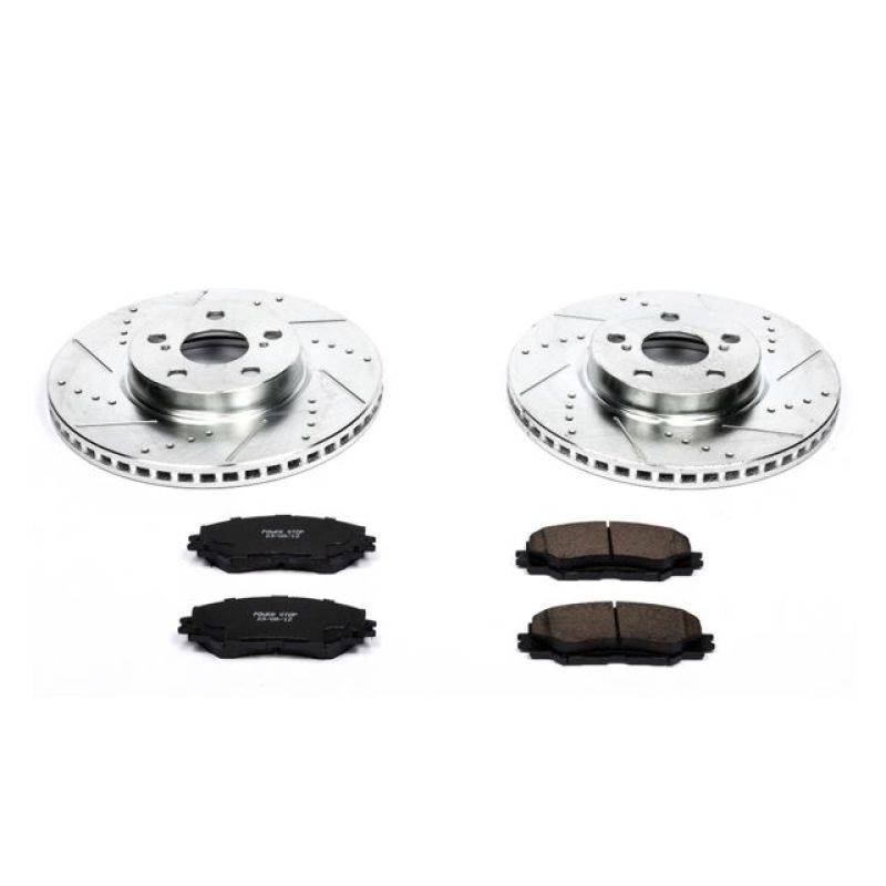 PowerStop K4669 fits Pontiac 09-10 Vibe Front Z23 Evolution Sport Brake Kit