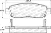 Stoptech 305.0883 Street Select Brake Pads