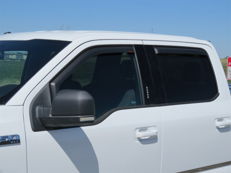 EGR 573495 15+ fits Ford F150 Crew Cab In-Channel Window Visors - Set of 4 - Matte (573495)