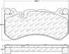 Stoptech 305.1291 Street Select 14-18 Audi RS7 Front Brake Pads