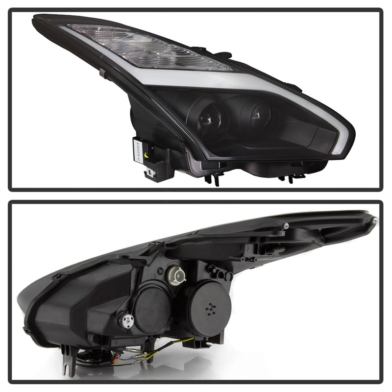 Spyder 5085696 fits Nissan 09-14 GTR R35 - Projector Headlights - DRL LED - Bla