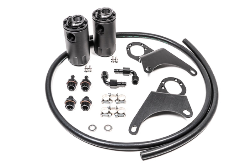 Radium Engineering 20-0118-FL fits Mitsubishi Evo 8-9 Dual Catch Can Kit Fluid