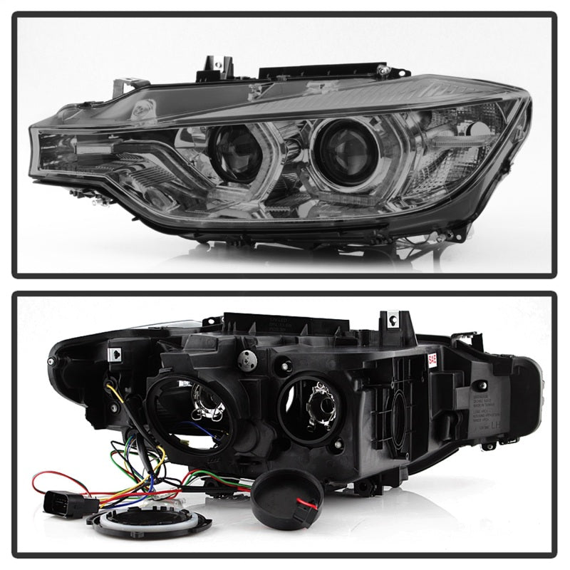 Spyder 5084361 fits BMW 12-14 F30 3 Series 4DR Projector Headlights - LED DRL -