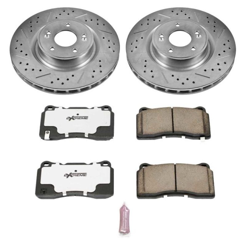 PowerStop K6166 26 fits Hyundai Genesis Coupe Front Z26 Street Warrior Brake Kit