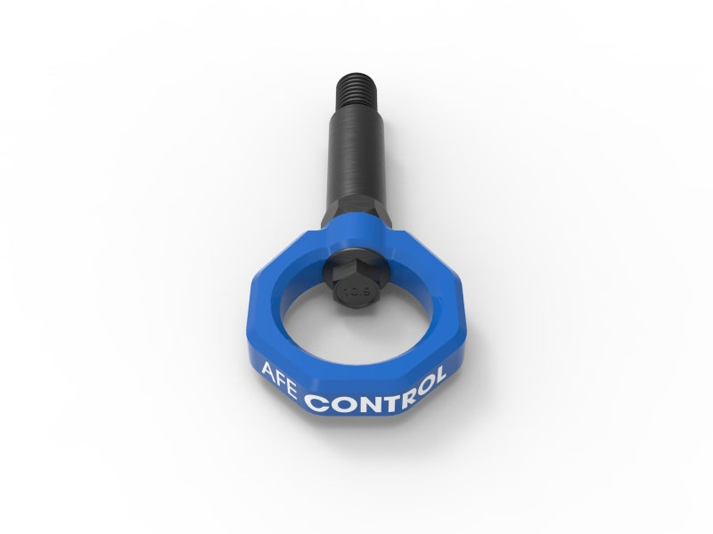 AFE 450-502001-L Control Front Tow Hook Blue fits BMW F-Chassis 2/3/4/M