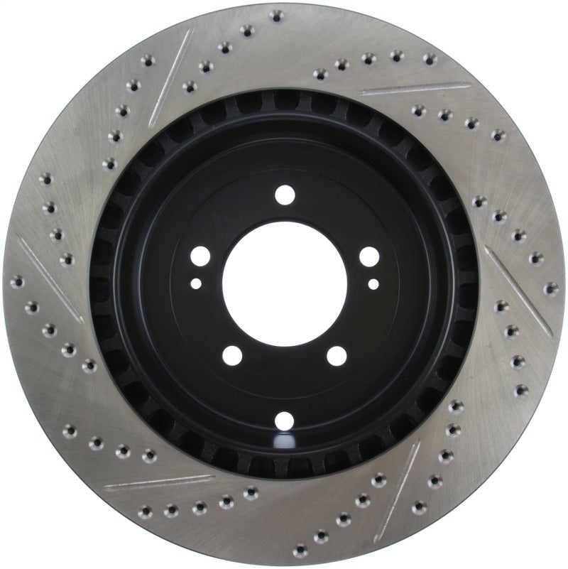 Stoptech 127.46075L Slotted & Drilled Sport Brake Rotor