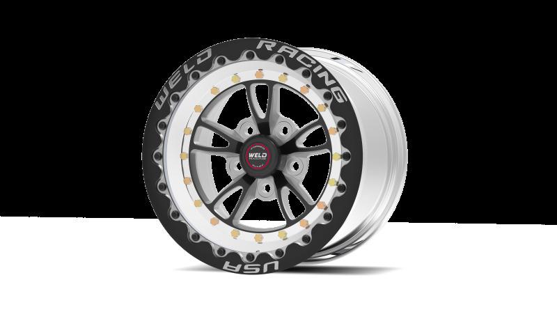 Weld 793B510214F RT Full Throttle 15x10 / 5x4.5 / 7.5in. BS Black Wheel - Sin