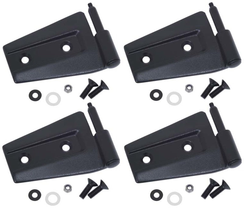 Kentrol 80575 fits Jeep 07-18 Wrangler JK Door Hinge Set 4 Pieces 2 Door - Textured Black