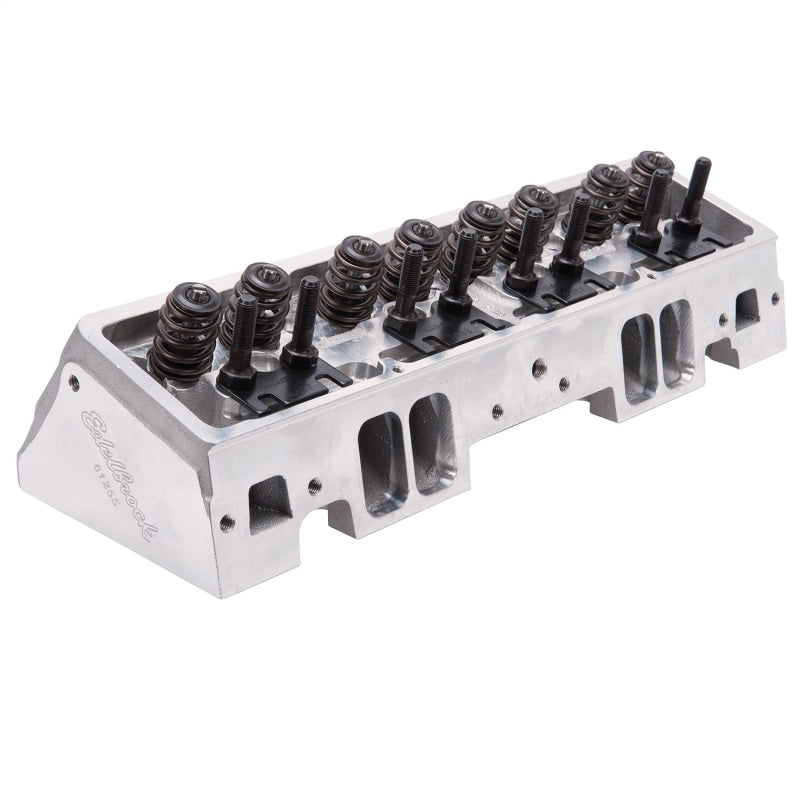 Edelbrock 61255 Cylinder Head Victor Jr fits SBC 23 Deg 220cc Complete for Hydraulic Roller Cam