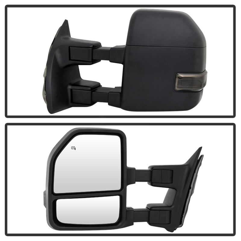 xTune 9943102 99-07 fits Ford Super Duty Heated LED Signal Power Mirrors - Smk