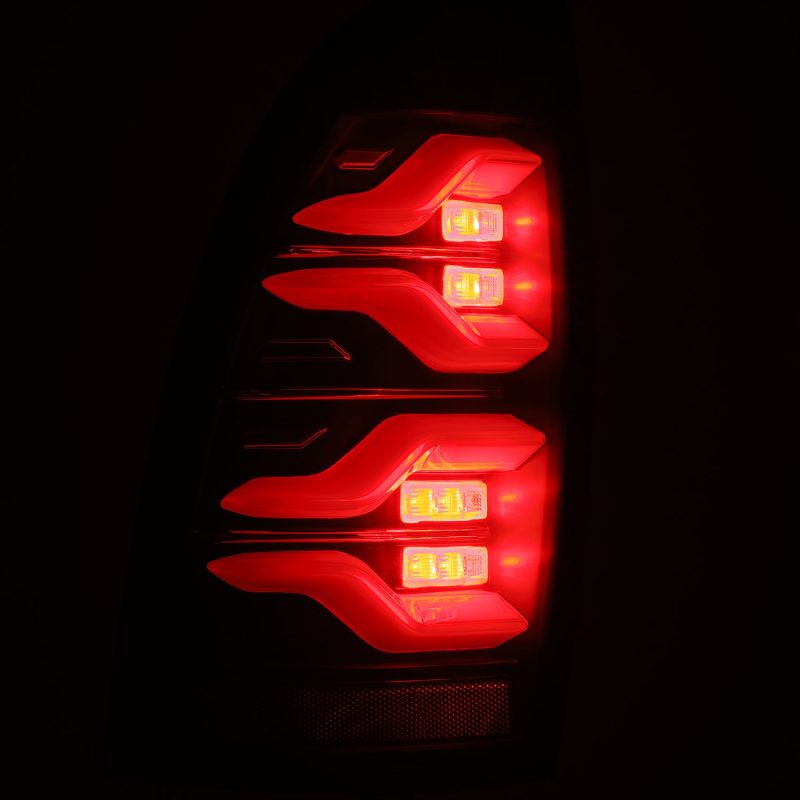 AlphaRex 680060 fits Toyota 05-15 Tacoma LUXX LED Taillights Blk w/Activ Light/