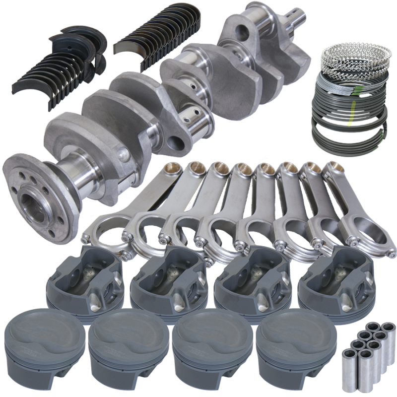 Eagle B12010060 fits Chevy 350 3.750in Crank 6.000in H-Beam -16cc Inv Dome 4.060in Pistons Balanced Assembly