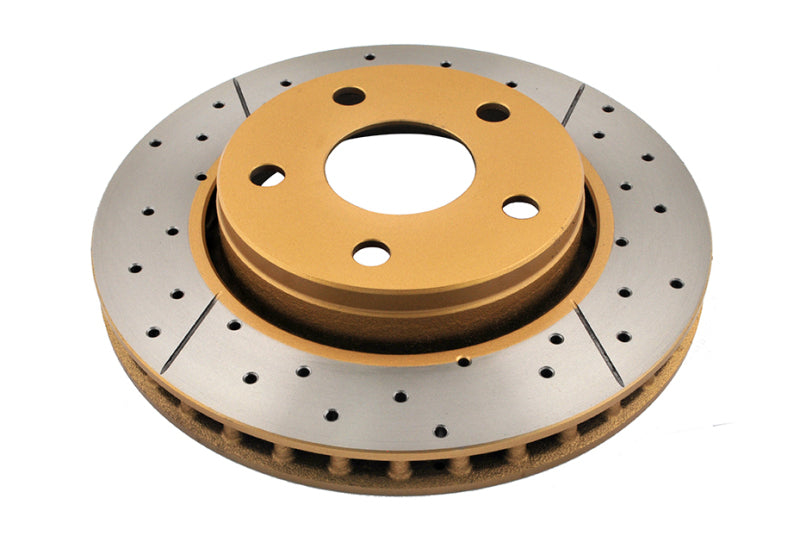 DBA 2536X 07-17 fits Jeep Wrangler Front Drilled & Slotted Street Series X-Gold
