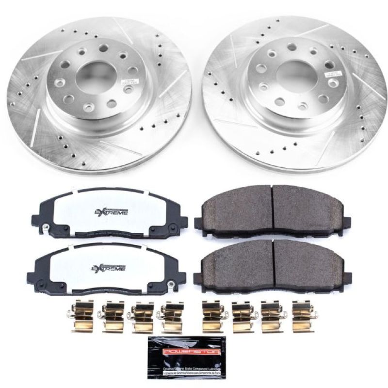 PowerStop K7941-36 18-19 fits Jeep Wrangler Front Z36 Truck & Tow Brake Kit
