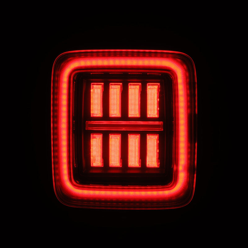AlphaRex 602020 18-23 fits Jeep Wrangler JL NOVA Prismatic LED Taillights Bla
