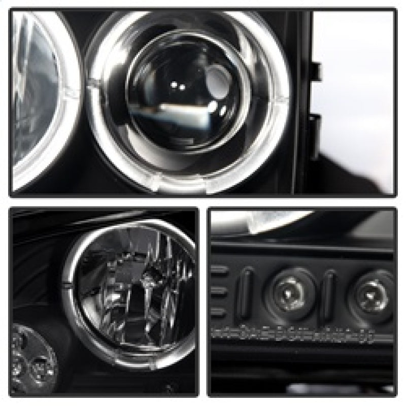 SPYDER 5078353 fits Dodge Charger Projector Headlights Halogen LED Halo LED Blk